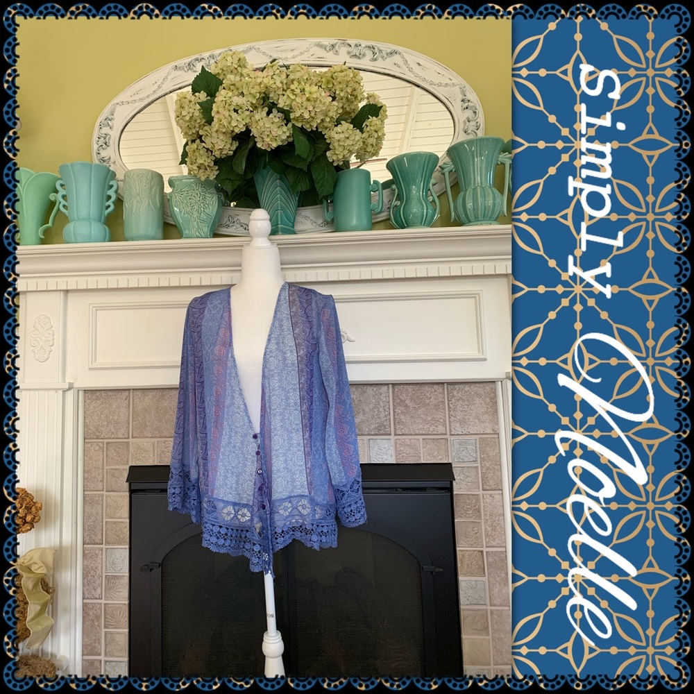 Simply Noelle sheer cardigan S/M